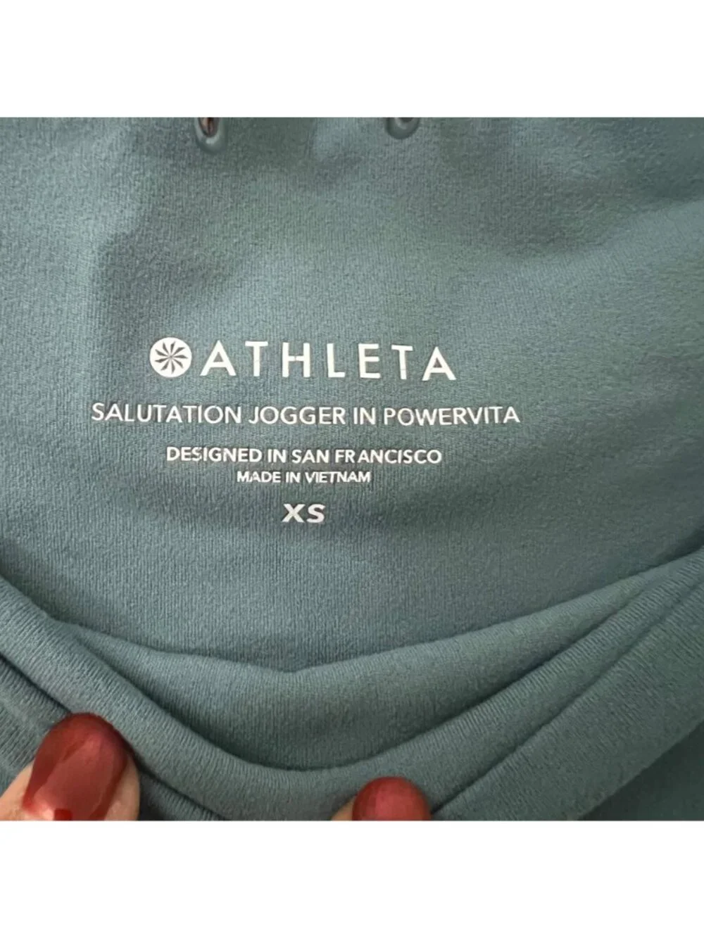 Athleta Womens Blue Salutation Powervita Jogger Pants Size XSmall